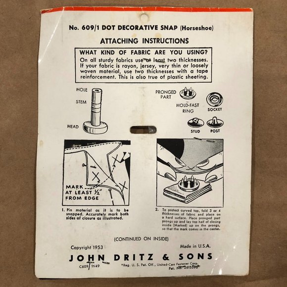 Vintage decorative snaps - Picture 2 of 2